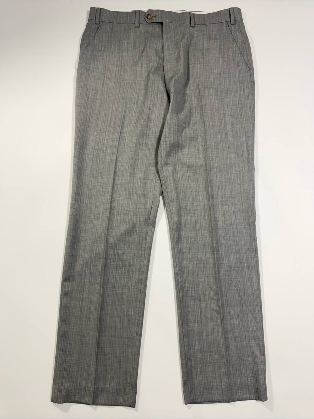 Lauren Ralph Lauren Mens Gray Wool Blend Dress Pants 36x32